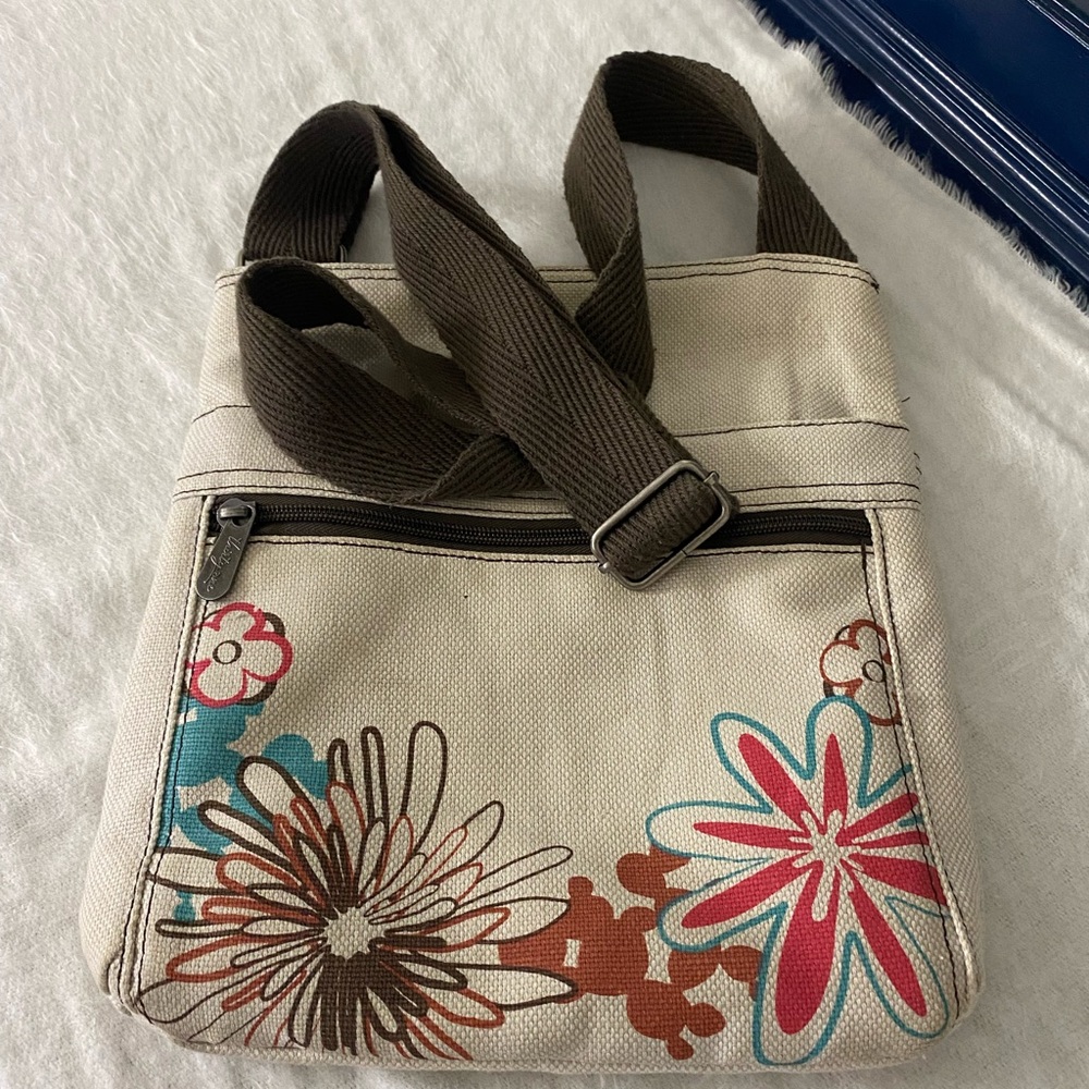 Thirty One Crossbody bag Multiple zippers and Adjustable Strap - Picture 2 of 7